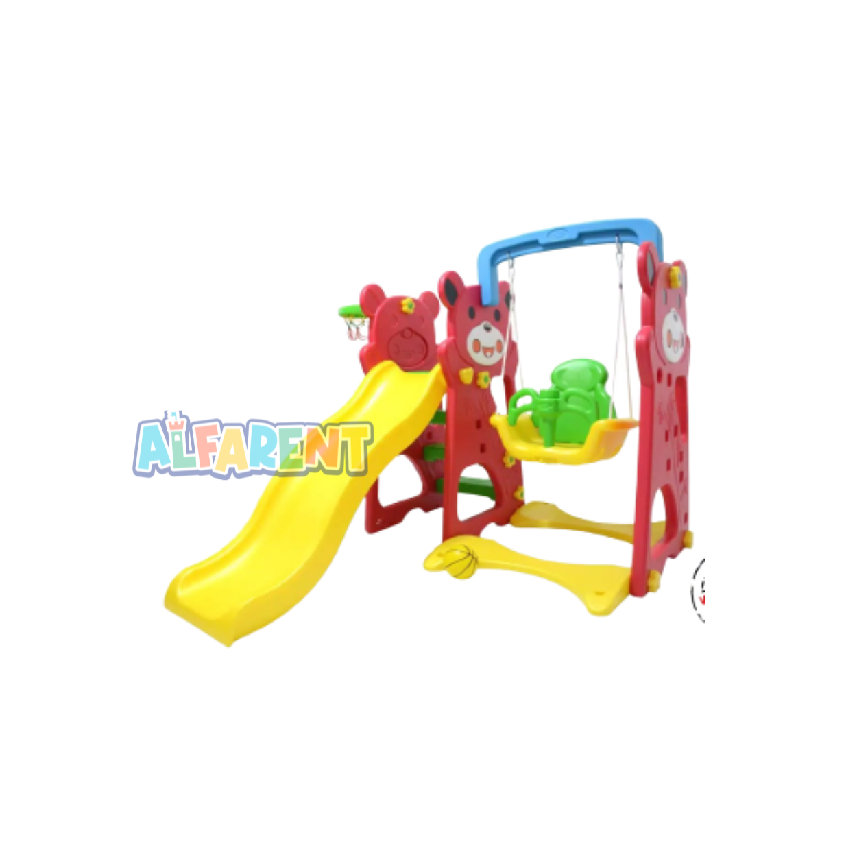 SWING AND SLIDE LABEILLE PANDA MERAH